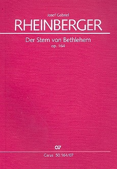 Der Stern von Bethlehem op.164 fr Soli, gem Chor und Orchester Studeinpartitur (dt/en)