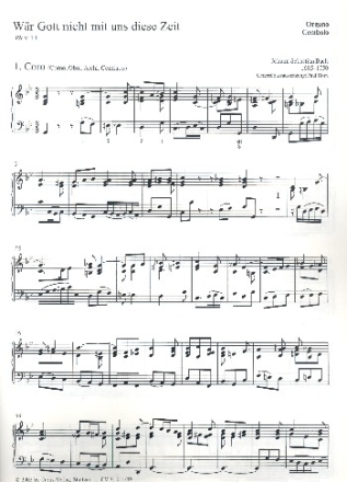 Wr Gott nicht mit uns diese Zeit Kantate Nr.14 BWV14 Stimmensatz (Streicher 4-4-3-4)