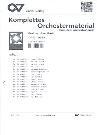 Ave Maria fr Frauenchor und Orchester Stimmensatz (Streicher 8-7-6-5-4)