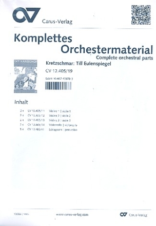 Till Eulenspiegel fr Kinderchor und Orchester OStimmensatz (Streicher 2-2-2--2)