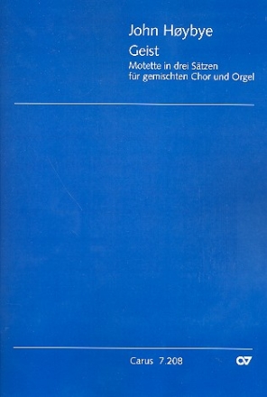 Geist fr gem Chor und Orgel Partitur