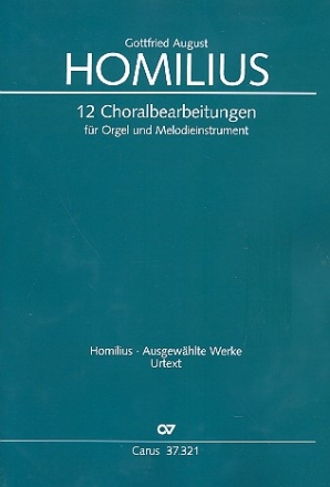 12 Choralbearbeitungen fr Melodieinstrument (meist Oboe) und Orgel