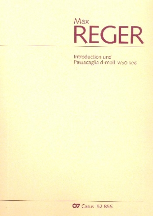 Introduction und Passacaglia d-Moll WoOIV/6 fr Orgel
