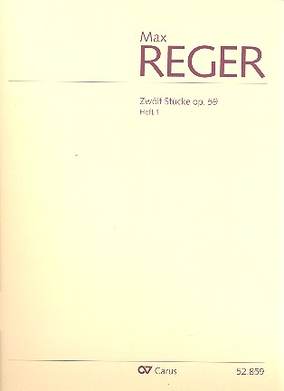 Zwlf Stcke op.59 Band 1 (Nr.1-6) fr Orgel