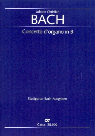 Konzert B-Dur fr Orgel und Streicher Partitur und Stimmensatz (3-3-3)