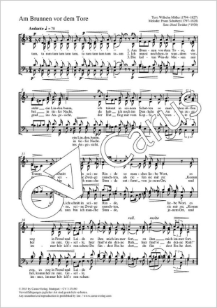 Swider, Jzef / Schubert, Franz Am Brunnen vor dem Tore Coro SATB Partitur