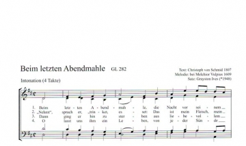 Beim letzten Abendmahle fr gem Chor und Orgel Partitur