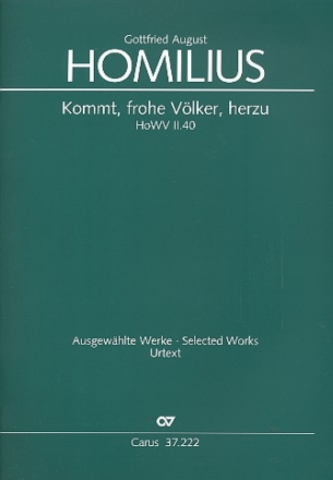 Kommt frohe Vlker herzu HoWVII.40 fr Soli, gem Chor und Orchester Partitur