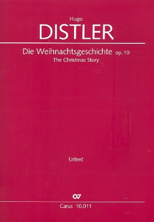Die Weihnachtsgeschichte op.10 fr Soli und gem Chor a cappella Partitur (dt)