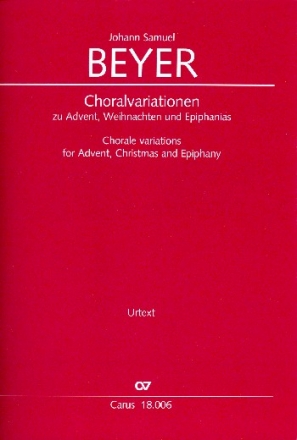 Choralvariationen zu Advent, Weihnachten und Epiphanias fr Orgel (Tasteninstrument)