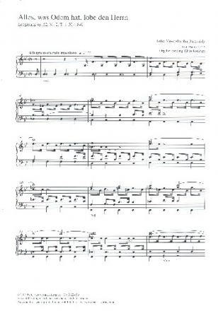 Alles was Odem hat lobe den Herrn op.52,2 fr gem Chor und Orgel Partitur