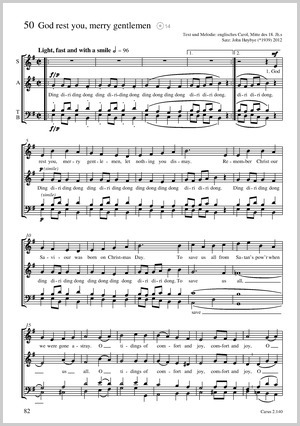God rest you merry Gentlemen Coro SATB Partitur