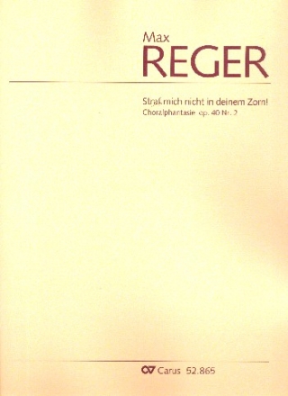 Choralphantasie ber 'Straf mich nicht in deinem Zorn' op.40.2 fr Orgel