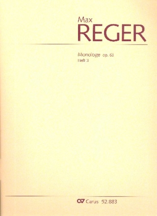 Monologe op.63 Band 3 fr Orgel