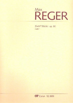 12 Stcke op.80 Band 1 fr Orgel