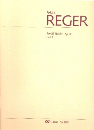 12 Stcke op.80 Band 2 fr Orgel