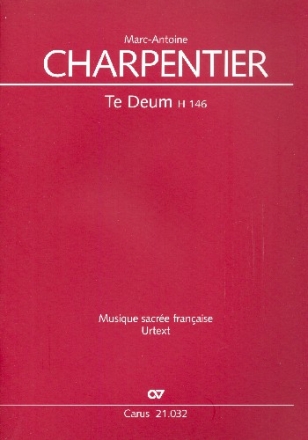 Te Deum H146 fr Soli, gem Chor und Orchester Partitur