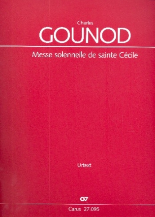 Messe solennelle de Sainte Ccile fr Soli, gem Chor und Orchester Partitur