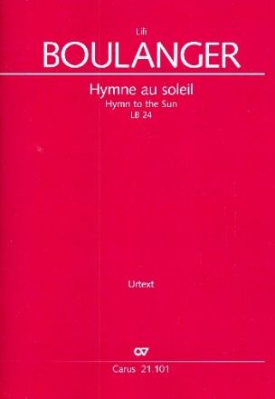 Hymne au soleil LB24 fr Alt, gem Chor und Klavier Partitur (en/frz)