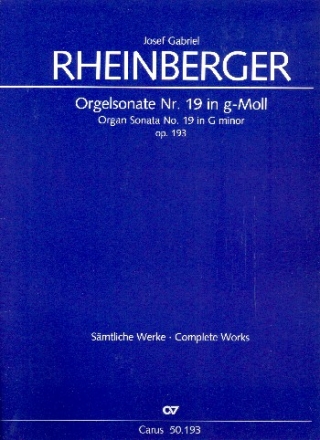 Sonate g-Moll Nr.19 op.193 fr Orgel