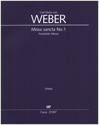 Missa sancta No.1 Es-Dur fr Soli, gem Chor und Orchester Partitur
