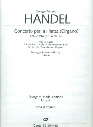Konzert op.4,6 HWV294 fr Harfe (Orgel) und Orchester Harfe