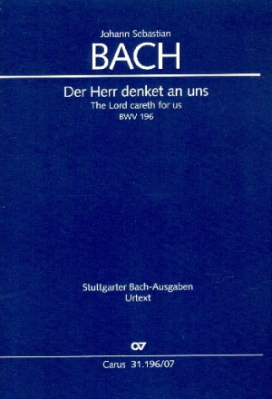 Der Herr denket an uns Kantate Nr.196 BWV196 Studienpartitur (dt/en)