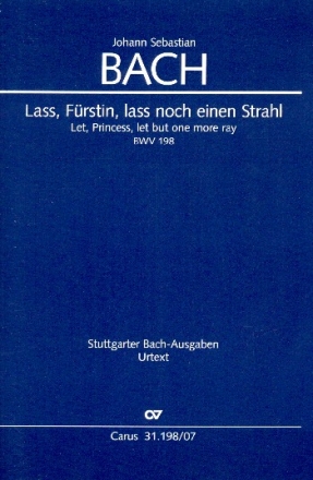 Lass Frstin lass noch einen Strahl Kantate Nr.198 BWV198 Studienpartitur (dt/en)