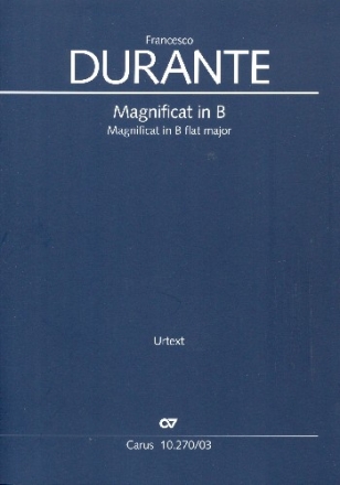 Magnificat in B fr Soli, gem Chor, Streicher und Bc Klavierauszug