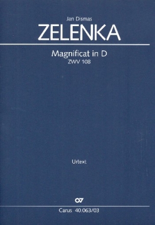 Magnificat in D ZWV108 fr Soli, gem Chor und Orchester Klavierauszug