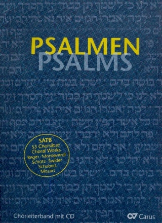 Psalmen (+CD) fr gem Chor (z.T. mit Klavier/Orgel) Partitur (Chorleiterband)
