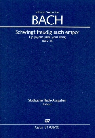 Schwingt freudig euch empor Kantate Nr.36 BWV36 Studienpartitur (dt/en)
