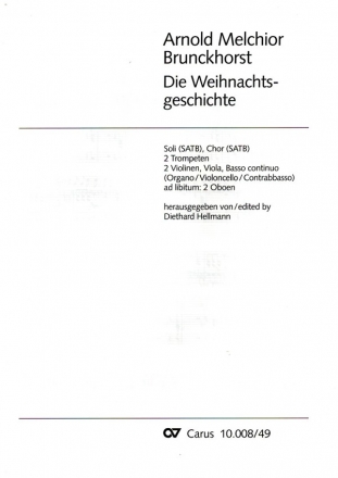 Die Weihnachtsgeschichte fr Soli, gem Chor und Orchester Orgel