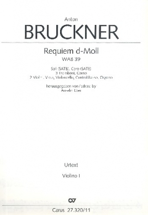 Requiem d-Moll WAB39 fr Soli, gem Chor und Orchester Violine 1