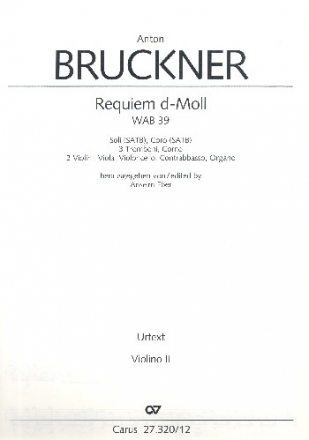 Requiem d-Moll WAB39 fr Soli, gem Chor und Orchester Violine 2
