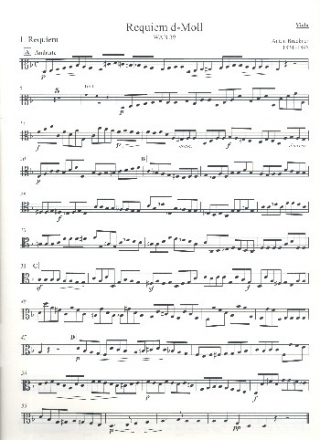 Requiem d-Moll WAB39 fr Soli, gem Chor und Orchester Viola