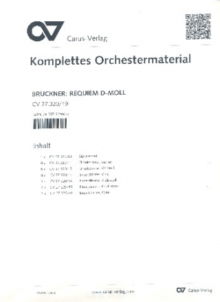 Requiem d-Moll fr Soli, gem Chor und Orchester Stimmensatz (Streicher 6-5-4-2-2)
