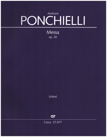 Messa A-Dur op.20 fr Soli, gem Chor, Orchester und Orgel Partitur