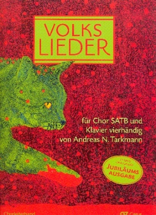 Volkslieder fr gem Chor (z.T. mit Klavier zu 4 Hnden) Chorleiterband/Partitur,  Jubilumsausgabe