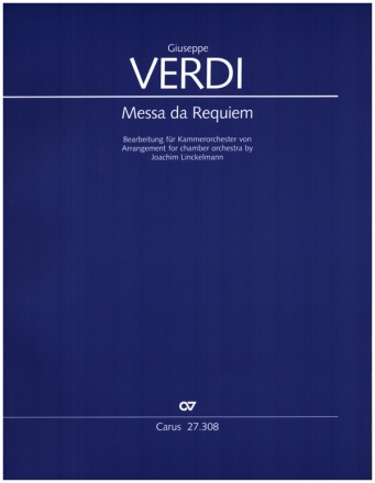 Messa da Requiem fr Kammerorchester Partitur