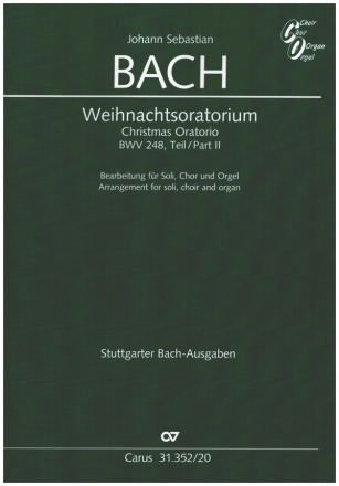 Weihnachtsoratorium BWV 248 Teil II fr Soli, gem Chor und Orgel Partitur