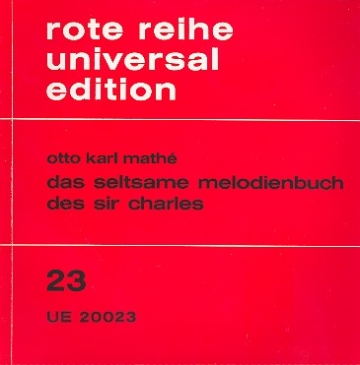 Das seltsame Melodienbuch des Sir Charles fr Spielmusikgruppen Spielpartitur