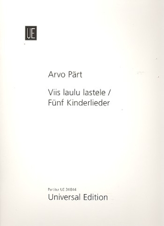 5 Kinderlieder fr Gesang und Klavier