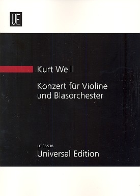 Konzert op.12 fr Violine und Blasorchester Studienpartitur