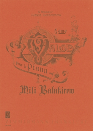 Balakirew, M., Sechster Walzer fr Klavier