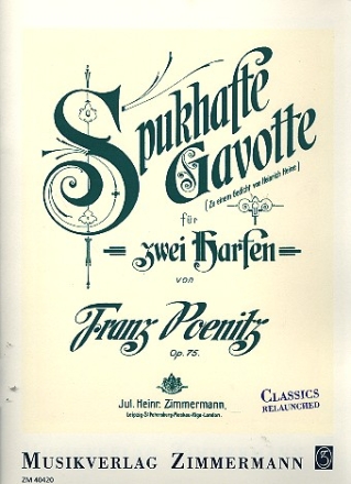 Spukhafte Gavotte op.75 fr 2 Harfen Stimmen