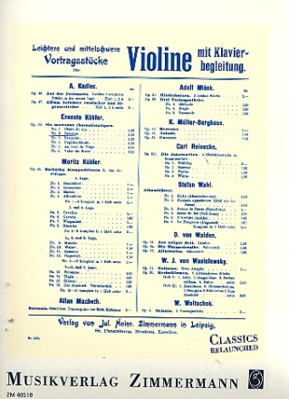 Berceuse op.30,2 fr Violine und Klavier