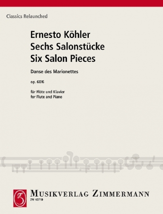 Danse des marionettes op.60,6 fr Flte und Klavier Reprint