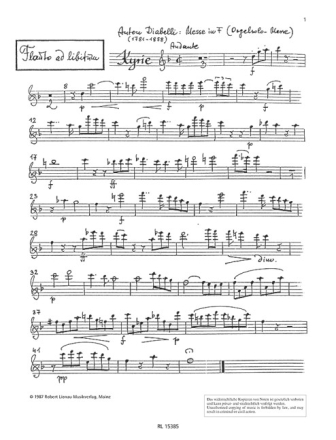 Diabelli, A., Messe in F op. 49 fr Chor und Orchester Flte
