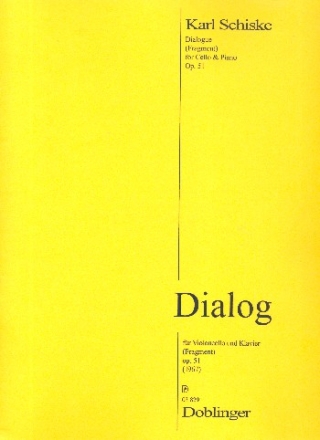 Dialog op.51 (Fragment) f�r Violoncello und Klavier